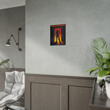 The Silent Stalker Matte Vertical Poster Retro Horror Wall Art Dark Cinematic Halloween Décor Gift for Horror Fans and Fall Aesthetic Homes