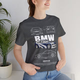 Blue Track Ready Performance Coupe Artwork Unisex Heavy Cotton Tee High Speed Racing Inspired Streetwear Graphic Shirt For Car Enthusiasts And Motorsport Art Fans
