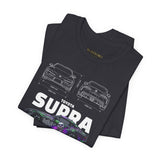 Graffiti Street Art A90 Tuner Car Graphic Unisex Heavy Cotton Tee for Drift Fans Performance Lovers and Urban Streetwear Style
