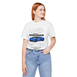 Aventador Blue Hypercar Blueprint Unisex Heavy Cotton Tee High Performance Streetwear Design for Car Enthusiasts Racers and Speed Lovers