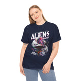 Aliens Exist UFO Graphic Unisex Heavy Cotton Tee Sci Fi Streetwear T Shirt Extraterrestrial Space Alien Design