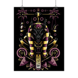 Anubis Balance God Matte Vertical Poster Egyptian Mythology Wall Art Cosmic Balance Decor For Home Office Gym Tattoo Studio Spiritual Aesthetic And Modern Streetwear Art Lovers