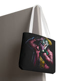 Snapshot of Madness Art Eco Tote Bag Dark Comic Neon Design Premium Canvas Reusable Shopping Bag Streetwear Lifestyle Accessory for Creative Thinkers Artists and Urban Dreamers