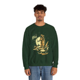 Lunar Legacy Astronaut Art Unisex Heavy Blend Crewneck Sweatshirt Bold Space Exploration Graphic Streetwear Pullover Premium Cosmic Design Soft Fleece Warm Comfortable Everyday Wear Perfect Gift for...