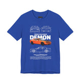 Firestorm Muscle Car Blueprint Design Unisex Heavy Cotton Tee Powerful Retro Performance Art Shirt for Streetwear Lovers & Collectors