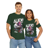 Aliens Exist UFO Graphic Unisex Heavy Cotton Tee Sci Fi Streetwear T Shirt Extraterrestrial Space Alien Design
