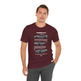 Japanese Performance Skyline Style Coupe Unisex Streetwear Tee High Speed Racing Car Graphic Shirt JDM Culture Drift Inspired Automotive Art Design Urban Fashion For Car Lovers