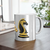 Tate Night Logo TopG (Silver\Gold) Metallic Ceramic Mug Luxury Coffee Tea Cup Motivational Hustler Entrepreneur Mindset Gift