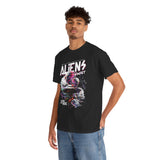 Aliens Exist UFO Graphic Unisex Heavy Cotton Tee Sci Fi Streetwear T Shirt Extraterrestrial Space Alien Design