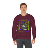 Stalked By Spectator Cyberpunk Anime Glitch Unisex Heavy Blend Crewneck Sweatshirt Japanese Streetwear Pullover