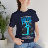 Blue Formula Race Car Graphic Unisex Heavy Cotton Tee High Speed Streetwear for Motorsport Fans and Racing Lifestyle Enthusiasts