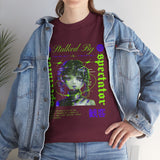 Stalked By Spectator Cyberpunk Graphic Unisex Heavy Cotton Tee Japanese Anime Glitch Streetwear T Shirt