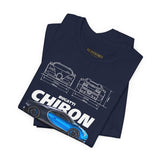 Bugatti Chiron Hypercar Side Profile Graphic T Shirt Luxury Supercar Automotive Streetwear Unisex Heavy Cotton Tee High Performance Motorsport Lifestyle Gift For Car Lovers Exotic Car Fans