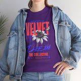 Velvet Dream The Collective Unisex Heavy Cotton Tee Comfortable Motivational Streetwear Bold Typography Graphic T Shirt Perfect Gift for Dreamers Trendsetters Creative Souls Everyday Casual Wear