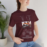 KTM 250 EXC Dirt Bike Blueprint Unisex Heavy Cotton Tee Motocross Enduro Racing Inspired Graphic T Shirt For Riders And Adventure Lovers