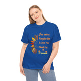 Ho’oponopono Sunflower Unisex T Shirt Healing Affirmation Tee Spiritual Gratitude Mindfulness Inspired Positive Energy Heavy Cotton Graphic Top