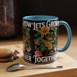 Heart Flower Accent Coffee Mug Bold Anatomical Heart Floral Design Motivational Ceramic Cup Empowering Symbol of Love Strength and Vitality Perfect Gift for Coffee Lovers Friends Birthdays Office Desk and Cozy Tea Moments