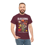 Blossoms Floral Graphic Unisex Heavy Cotton Tee Comfortable Streetwear Timeless Charm Motivational Nature Inspired T Shirt Perfect Gift for Garden Lovers Friends Birthdays Casual Everyday Wear