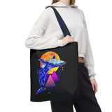 Ballena Cosmic Whale Art Eco Tote Bag Vibrant Geometric Ocean Design Durable Canvas Reusable Shopping Bag Premium Artistic Streetwear Accessory Perfect Gift for Nature Lovers Dreamers and Creative Thinkers
