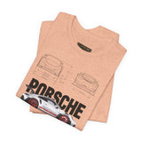 High Performance Track Racer Blueprint Art Unisex Heavy Cotton Tee Streetwear Motorsport Enthusiast Graphic Shirt