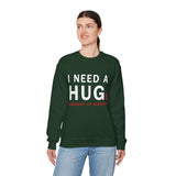 I Need A Huge Amount Of Money Unisex Crewneck Sweatshirt Funny Motivational Graphic Pullover Entrepreneur Hustle Wealth Inspired Casual Streetwear
