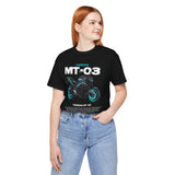 MT03 Inspired Lightweight Street Motorcycle Art Unisex Heavy Cotton Tee Bold Rider Graphic Streetwear Apparel