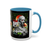 Wicked Supreme Accent Coffee Mug 11oz 15oz Statue Art Graphic Cup Supreme Inspired Streetwear Bust Design Bold Daily Motivation Ceramic Gift Drinkware