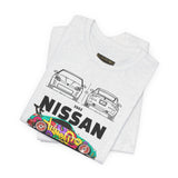 Nissan 240Z Illustrated Tee Donut Drift Car Inspired Graphic T Shirt Street Racing Art Tee JDM Style Automotive Streetwear Unisex Shirt for Car Lovers Drift Fans Racing Culture Outfit