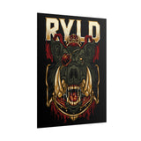 Jabali Warlord Glossy Poster Epic Warrior Wall Art Fantasy Beast Battle Design for Gothic Home Décor, Gaming Rooms, and Bold Fall Aesthetics