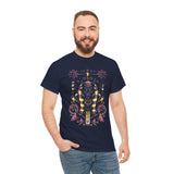Anubis Balance God Unisex Heavy Cotton Tee Egyptian Mythology Streetwear Graphic T Shirt Bold Cosmic Art Design For Men And Women Perfect For Festivals Spiritual Wear And Fashion Lovers