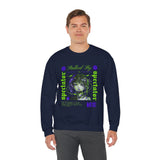Stalked By Spectator Cyberpunk Anime Glitch Unisex Heavy Blend Crewneck Sweatshirt Japanese Streetwear Pullover