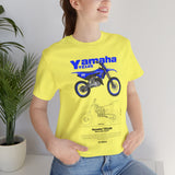 Yamaha YZ125 Inspired Motocross Blueprint Unisex Heavy Cotton Tee Dirt Bike Racing Graphic Shirt Streetwear Gift For Riders