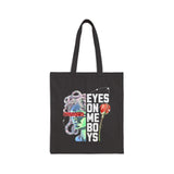 Eyes On Me Boys Medusa Cotton Canvas Tote Bag Mythological Streetwear Bold Empowerment Design for Everyday Use Perfect Gift for Friends Book Lovers Shoppers Casual Carry Bag