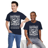Feel The Shockwave Horizon Force Airplane Graphic Unisex Heavy Cotton Tee Military Aviation Streetwear T Shirt