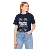 Futuristic Retro Sci Fi Time Travel Car Blueprint Art Unisex Heavy Cotton Tee Premium Streetwear For Vintage Car Lovers Collectors And Enthusiasts