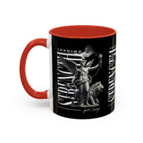 Inspire Strength Ignite Courage Ceramic Mug Motivational Coffee Cup Bold Graphic Durable Everyday Drinkware