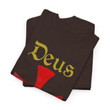 Unisex Deus Vult T Shirt Medieval Crusader Cross Graphic Tee Warrior Knight Inspired Vintage Christian Symbol Heavy Cotton Streetwear