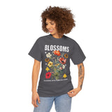 Blossoms Floral Graphic Unisex Heavy Cotton Tee Comfortable Streetwear Timeless Charm Motivational Nature Inspired T Shirt Perfect Gift for Garden Lovers Friends Birthdays Casual Everyday Wear