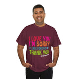 Ho’oponopono Unisex T Shirt Healing Affirmation Tee Spiritual Gratitude Mindfulness Inspired Positive Energy Heavy Cotton Graphic Top
