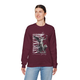 Inspire Strength Ignite Courage Unisex Crewneck Sweatshirt Premium Motivational Streetwear Bold Statue Graphic