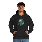 Symbiotic Madness Unisex Hoodie Bold Gothic Streetwear Dark Psychological Art Design Cozy Heavy Blend Sweatshirt for Visionaries, Creators, and Fearless Souls