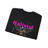 Cultural Angel Statue Graphic Unisex Heavy Blend Crewneck Sweatshirt Gothic Streetwear Aesthetic Bold Artistic Pullover Fashion