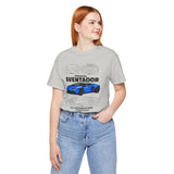 Blue Hypercar Blueprint Unisex Heavy Cotton Tee High Performance Streetwear Design for Car Enthusiasts Racers and Speed Lovers