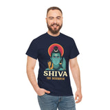 Lord Shiva The Destroyer Unisex Graphic T Shirt Mahadev Mahakal Devotional Hindu Spiritual Cotton Tee Trishul Rudraksha Temple Festival Wear India