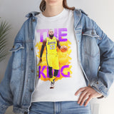 The Court Monarch Unisex Heavy Cotton Tee Basketball Power Graphic Shirt Streetwear for Athletes Hustlers and Motivational Sports Lovers