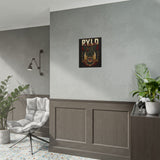 Jabali Warlord Glossy Poster Epic Warrior Wall Art Fantasy Beast Battle Design for Gothic Home Décor, Gaming Rooms, and Bold Fall Aesthetics