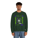 Stalked By Spectator Cyberpunk Anime Glitch Unisex Heavy Blend Crewneck Sweatshirt Japanese Streetwear Pullover