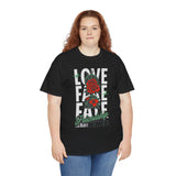 Love Fake Friendship Rose Graphic Unisex Heavy Cotton Tee Bold Statement Streetwear T Shirt Empowering Artistic Floral Design for Self Expression Perfect Gift for Friends Birthdays Parties Casual Wear