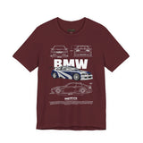Blue Track Ready Performance Coupe Artwork Unisex Heavy Cotton Tee High Speed Racing Inspired Streetwear Graphic Shirt For Car Enthusiasts And Motorsport Art Fans
