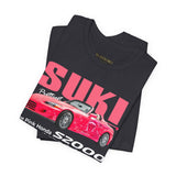 Pink Custom Roadster Blueprint Art Unisex Heavy Cotton Tee Retro Tuner Inspired Streetwear Graphic Shirt for Car Lovers and Daily Casual Wear